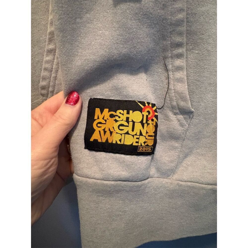 McGraw Unisex Gray Hoodie Jacket L Tour Patch Detail Casual - Picture 3 of 10